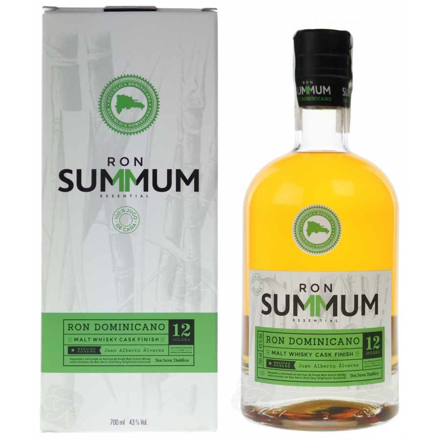 Confezione regalo Rum Malt Whisky Finish 12 anni Solera Summum